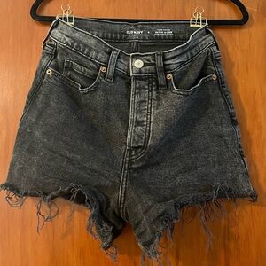 Old Navy high rise cutoff jean shorts, size 4